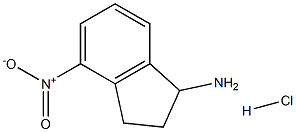 4-NITRO-2,3-DIHYDRO-1H-INDEN-1-AMINE HYDROCHLORIDE Struktur