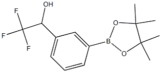 2,2,2-TRIFLUORO-1-(3-(4,4,5,5-TETRAMETHYL-1,3,2-DIOXABOROLAN-2-YL)PHENYL)ETHANOL Struktur