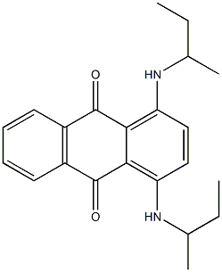 9,10-Anthracenedione, 1,4-bis[(1-methylpropyl)amino]- Struktur