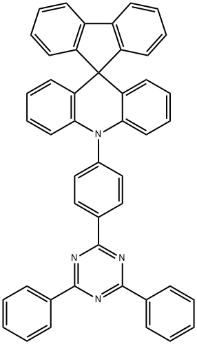 10-(4-(4,6-diphenyl-1,3,5-triazin-2-yl)phenyl)-10H-spiro[acridine-9,9'-fluorene] Struktur