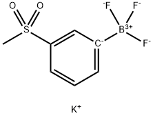 Potassium trifluoro(3-(methylsulfonyl)phenyl)borate Struktur