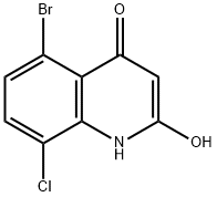 4(1H)-Quinolinone, 5-bromo-8-chloro-2-hydroxy- Struktur