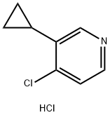 4-Chloro-3-cyclopropylpyridine hydrochloride Struktur