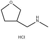 methyl[(oxolan-3-yl)methyl]amine hydrochloride Struktur