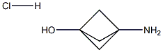 3-aminobicyclo[1.1.1]pentan-1-ol hydrochloride Struktur