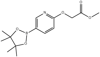 Methyl {[5-(4,4,5,5-tetramethyl-1,3,2-dioxaborolan-2-yl)-2-pyridinyl]oxy}acetate Struktur