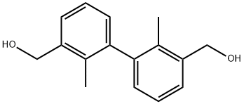 (2,2'-dimethyl-[1,1'-biphenyl]-3,3'-diyl)dimethanol Struktur