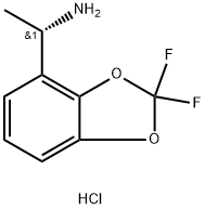 (S)-1-(2,2-Difluorobenzo[d][1,3]dioxol-4-yl)ethanamine hydrochloride Struktur