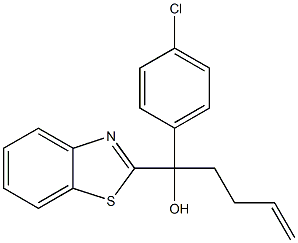 1-(benzo[d]thiazol-2-yl)-1-(4-chlorophenyl)pent-4-en-1-ol Struktur