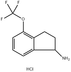 2,3-DIHYDRO-4-(TRIFLUOROMETHOXY)-1H-INDEN-1-AMINE HCl Struktur