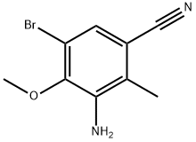 3-Amino-5-bromo-4-methoxy-benzonitrile Struktur