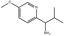 1-(5-methoxypyridin-2-yl)-2-methylpropan-1-amine Struktur