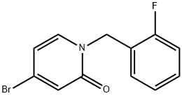 4-Bromo-1-(2-fluorobenzyl)pyridin-2(1H)-one Struktur