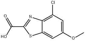 4-chloro-6-methoxy-1,3-benzothiazole-2-carboxylic acid Struktur