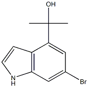 2-(6-bromo-1H-indol-4-yl)propan-2-ol Struktur