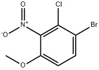 1-Bromo-2-chloro-4-methoxy-3-nitro-benzene Struktur