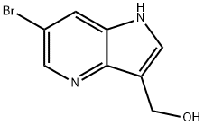 (6-Bromo-1H-pyrrolo[3,2-b]pyridin-3-yl)-methanol Struktur