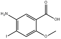 5-Amino-4-iodo-2-methoxy-benzoic acid Struktur