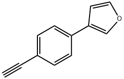 3-(4-ethynylphenyl)furan Struktur