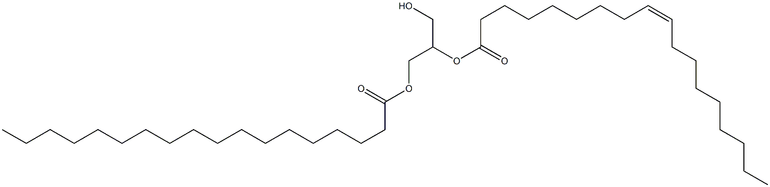 1-stearoyl-2-oleoylglycerol Struktur