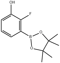 2-Fluoro-3-hydroxyphenylboronic acid pinacol ester Struktur