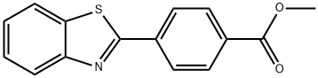 Benzoic acid, 4-(2-benzothiazolyl)-, methyl ester Struktur