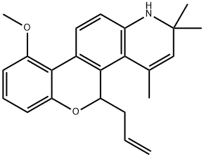 5-Allyl-10-methoxy-2,2,4-trimethyl-2,4a,4b,5,10b,11,12,12a-octahydro-1H-6-oxa-1-aza-chrysene Struktur