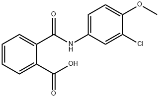 2-{[(3-chloro-4-methoxyphenyl)amino]carbonyl}benzoic acid Struktur