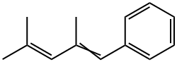 (2,4-dimethylpenta-1,3-dien-1-yl)benzene Struktur