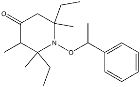 4-Piperidinone, 2,6-diethyl-2,3,6-trimethyl-1-(1-phenylethoxy)- Struktur