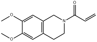 1-(3,4-dihydro-6,7-dimethoxyisoquinolin-2(1h)-yl)prop-2-en-1-one Struktur