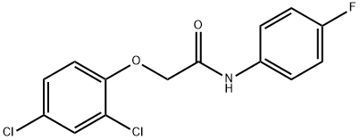 Acetamide,2-(2,4-dichlorophenoxy)-N-(4-fluorophenyl)- Struktur