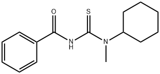 N-{[cyclohexyl(methyl)amino]carbonothioyl}benzamide Struktur