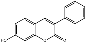 2H-1-Benzopyran-2-one,7-hydroxy-4-methyl-3-phenyl- Struktur