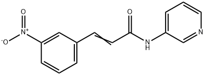 2-Propenamide,3-(3-nitrophenyl)-N-3-pyridinyl- Struktur