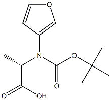 N-Boc-R-3-Furanalanine Struktur