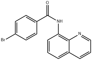 4-bromo-N-(8-quinolinyl)benzamide Struktur