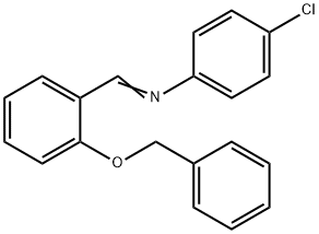 N-[2-(benzyloxy)benzylidene]-4-chloroaniline Struktur