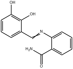 2-[(2,3-dihydroxybenzylidene)amino]benzamide Struktur