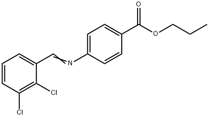 propyl 4-[(2,3-dichlorobenzylidene)amino]benzoate Struktur