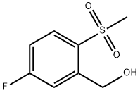 (5-fluoro-2-(methylsulfonyl)phenyl)methanol Struktur