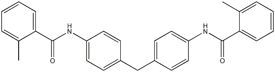 N,N-(methylenebis(4,1-phenylene))bis(2-methylbenzamide) Struktur