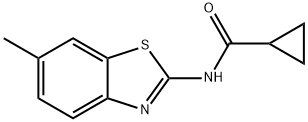 N-(6-methylbenzo[d]thiazol-2-yl)cyclopropanecarboxamide Struktur