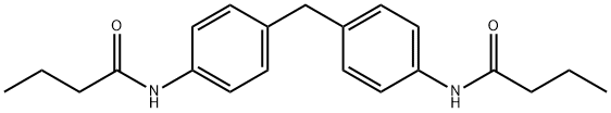 N,N-(methylenebis(4,1-phenylene))dibutyramide Struktur