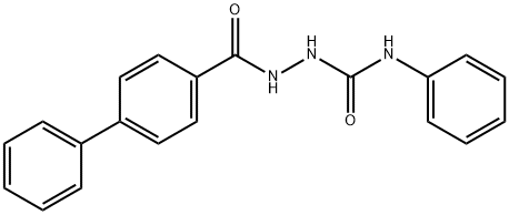 2-(4-biphenylylcarbonyl)-N-phenylhydrazinecarboxamide Struktur