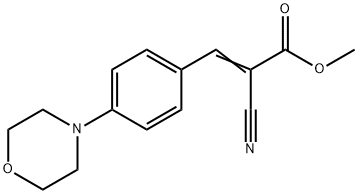 methyl 2-cyano-3-[4-(4-morpholinyl)phenyl]acrylate Struktur