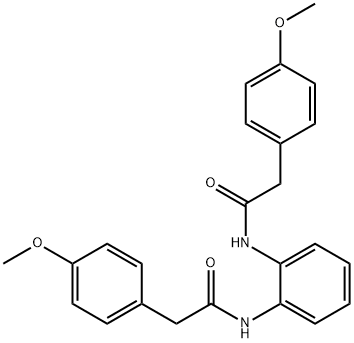 N,N'-1,2-phenylenebis[2-(4-methoxyphenyl)acetamide] Struktur