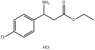 Ethyl 3-amino-3-(4-chlorophenyl)propanoate, HCl Struktur