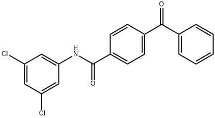 4-benzoyl-N-(3,5-dichlorophenyl)benzamide Struktur