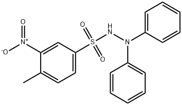 4-methyl-3-nitro-N',N'-diphenylbenzenesulfonohydrazide Struktur